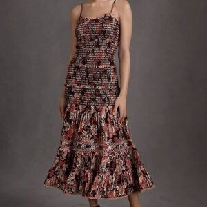 Anthropologie Hemant & Nandita x Crimson Maxi Dress EUC Large